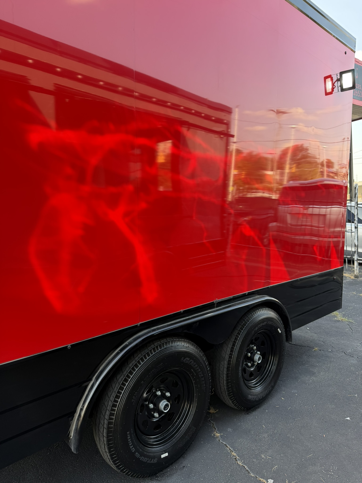 Red Custom Build custom food trailer photo 9